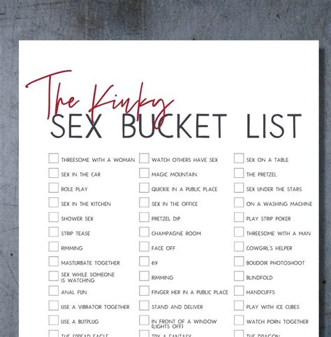 110 Sex Bucket List Ideas To Try With A Partner Or Solo