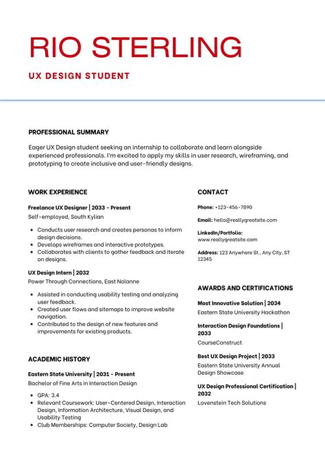 25 Best Internship Resume Examples And Templates For 2025 Resumebuilder Com