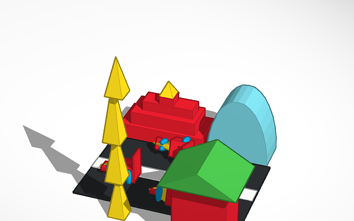 3D Design Buildings Tinkercad