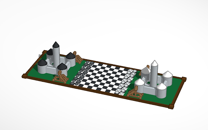 3D Design Medieval Chess Tinkercad