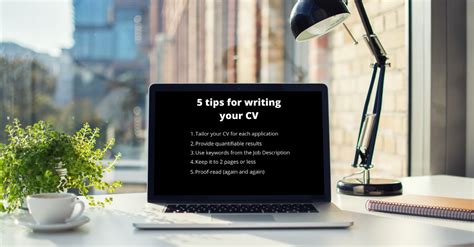 5 Quick Tips For Writing Your Cv