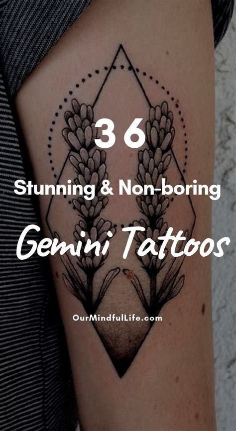 52 Unique Gemini Tattoos With Meaning Our Mindful Life Gemini Tattoo Geometric Tattoo Tattoos