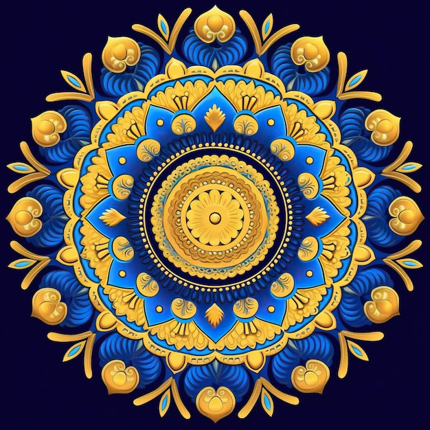 A Colorful Circle With The Number 3 On It Premium Ai Generated Image