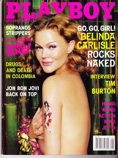 Amazon Com Playboy Magazine August 2001 With Belinda Carlisle From The Go Go S Playboy Magazine Home Kitchen