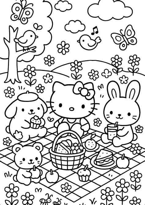 Origins Of Coloring Pages Printable Hello Kitty: A Short History