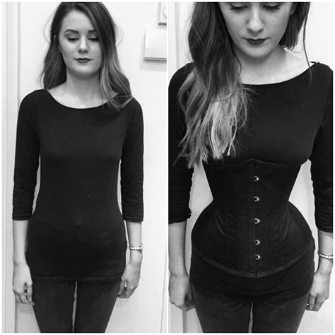 Corset Training Before And After Before And After Wearing Corset Waist Cincher Can You Wear Waist