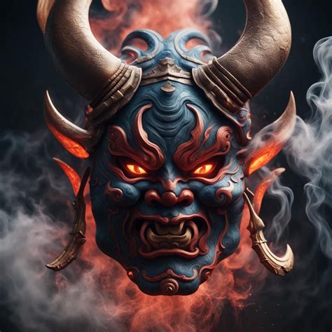 Dark Ritual Japanese Oni Mask Ai Generated Artwork Nightcafe Creator