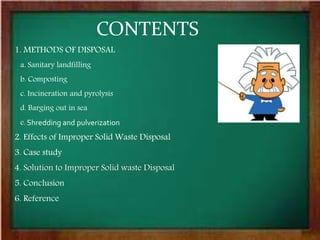 Disposal Methods For Coal Landfilling: Mitigate Leachate Risk