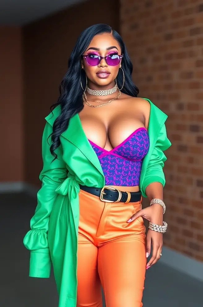 Download Nicki Minaj Stands With Confidence In A Vibrant Pink Outfit Wallpapers Com Download Nicki Minaj Stands With Confidence In A Vibrant Pink Outfit Wallpapers Com