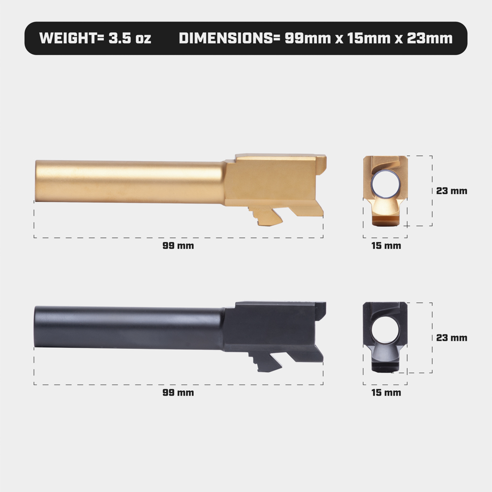 Glock 19 Barrel Length Gen4