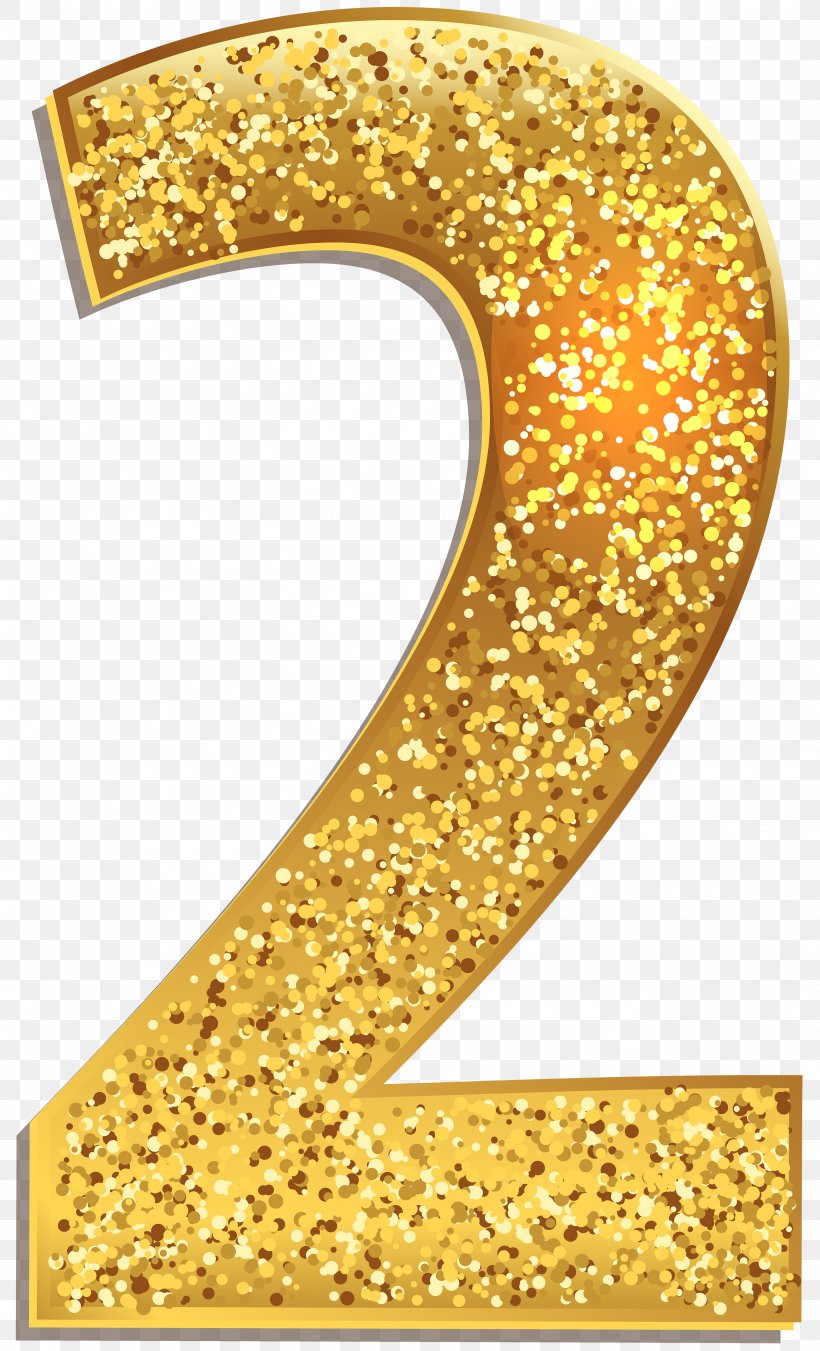 Gold Number 4 Clip Art