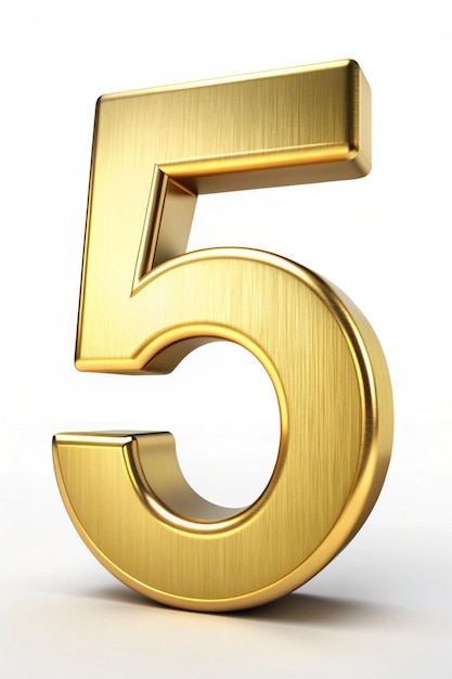 Gold Number 5 For Elegant And Shiny Visuals Premium Ai Generated Image Gold Number 5 For Elegant And Shiny Visuals Premium Ai Generated Image