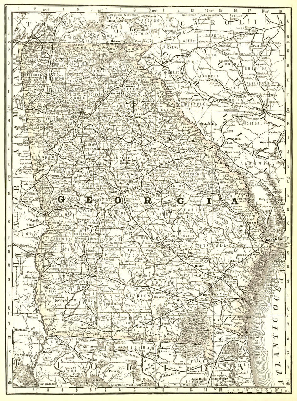 Historical Maps Of Georgia World Maps Online Historical Maps Of Georgia World Maps Online