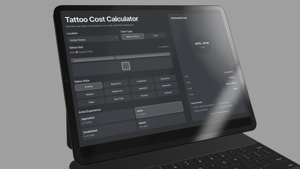 How Much Does A Tattoo Cost Examples Calculator