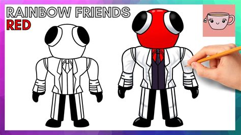 How To Draw Red Easy Roblox Rainbow Friends