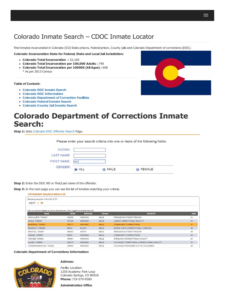 Like A Compass Through The Maze: Inmate Search Denver