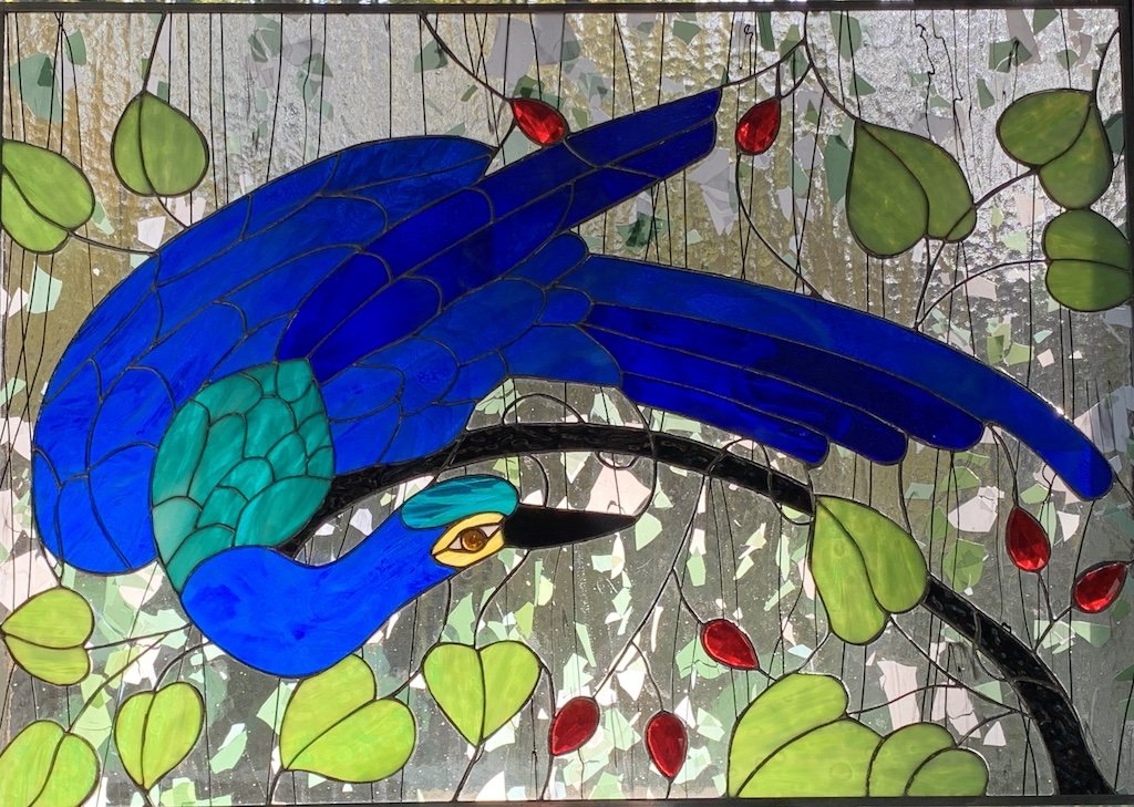 Love In The Garden Of Secrets Red Fox Art Glass Stained Glass Art