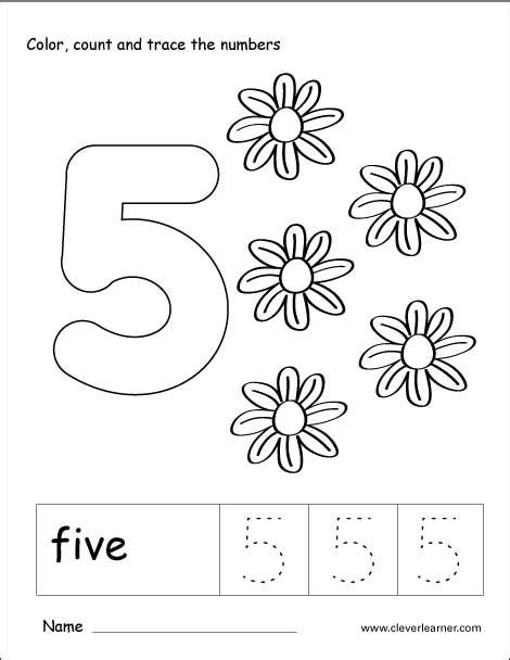 Number 5 Activities For Kindergarten Number 5 Activities For Kindergarten