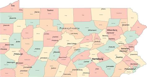 Pa Map By County: Your Definitive Guide To Pennsylvania County Maps