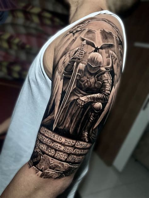 Pinterest Knight Tattoo Arm Tattoos For Guys Warrior Tattoo Sleeve