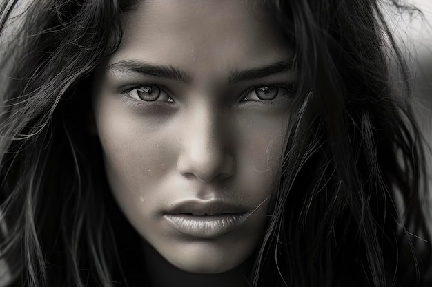 Premium Photo Turning Tides Of Beauty A Captivating Portrait Of A Girl Turning Around