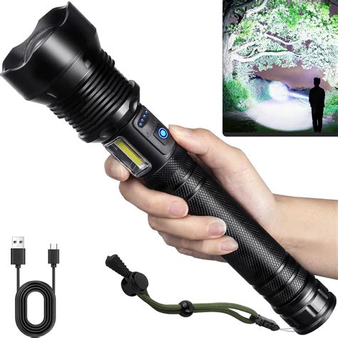 Rechargeable Flashlights High Lumens 990 000 Lumen Brightest Led Flashlight With 5 Modes Amp 12H