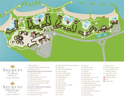 Resort Map Of Secrets St James Montego Bay Jamaica Resort Map Of Secrets St James Montego Bay Jamaica