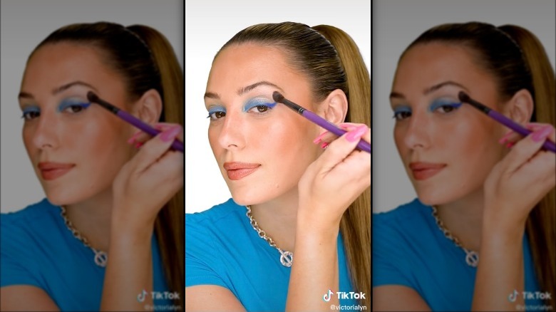 The Ultimate Guide To Achieving Tiktok Amp 39 S Viral Poolside Blue Eyeshadow Trend