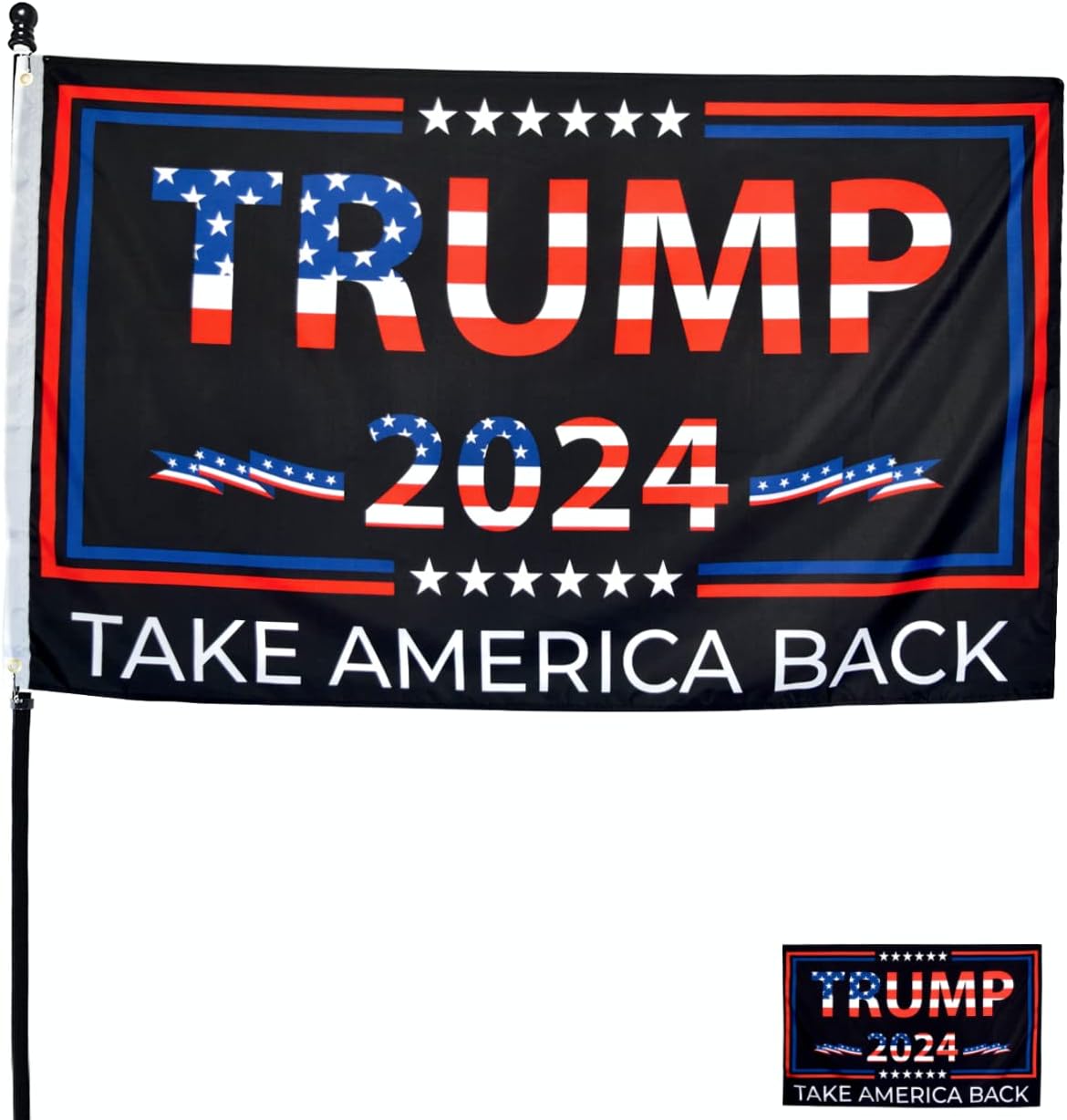Trump 2024 I Ll Be Back 3X5 Flag