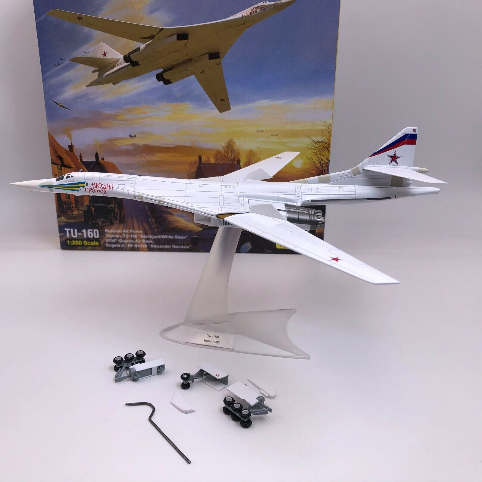 Tupolev Tu 160 Blackjack Bomber 1 144 Diecast Metal Aircraft Model Kit Tupolev Tu 160 Blackjack Bomber 1 144 Diecast Metal Aircraft Model Kit