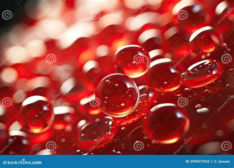 Unveiling Microscopic Beauty 3D Macro Visualization Of Red Blood Cells For Health Studies Stock