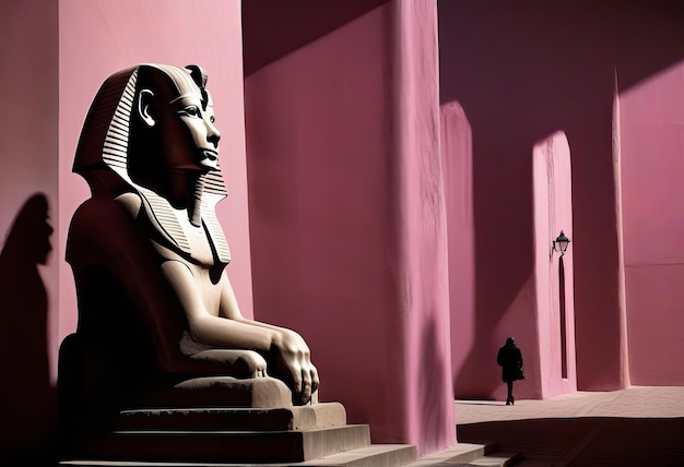 Unveiling Mysteries In The Shadows Of Time Premium Ai Generated Image